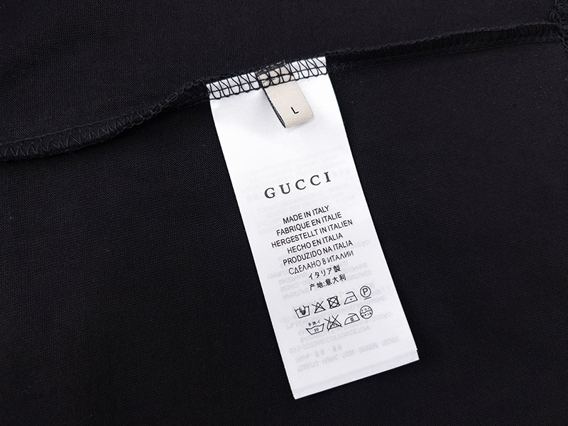 Футболка Gucci Inscription Real "Black" фото № 3