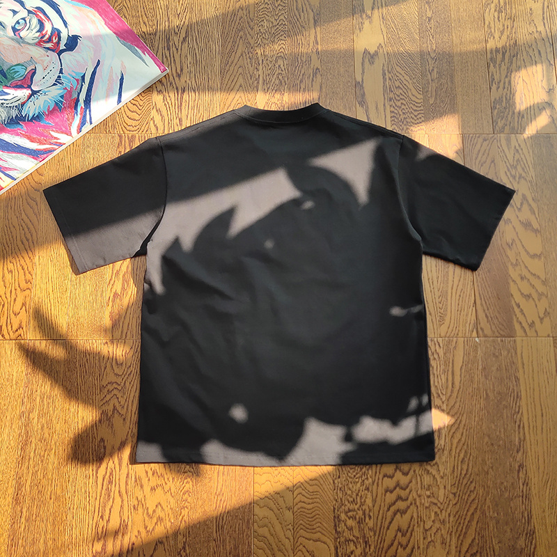 Футболка Gucci Logo With Rays "Black" фото № 2