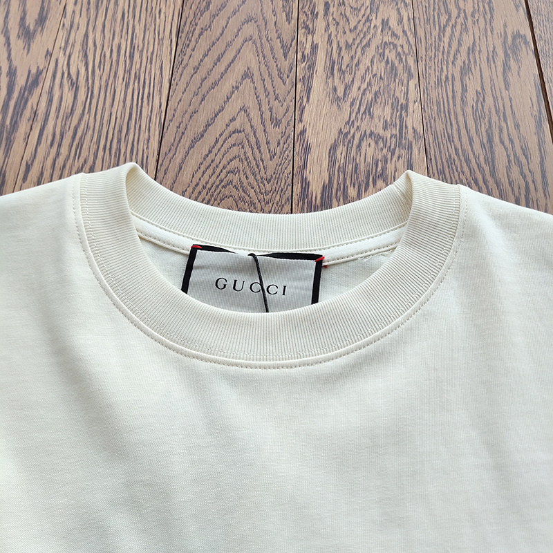 Футболка Gucci Two Stripes Of Color And Logo "White" фото № 8