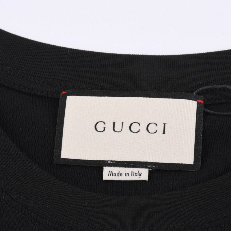 Футболка Gucci Lovebirds Hares Print "Black" фото № 7