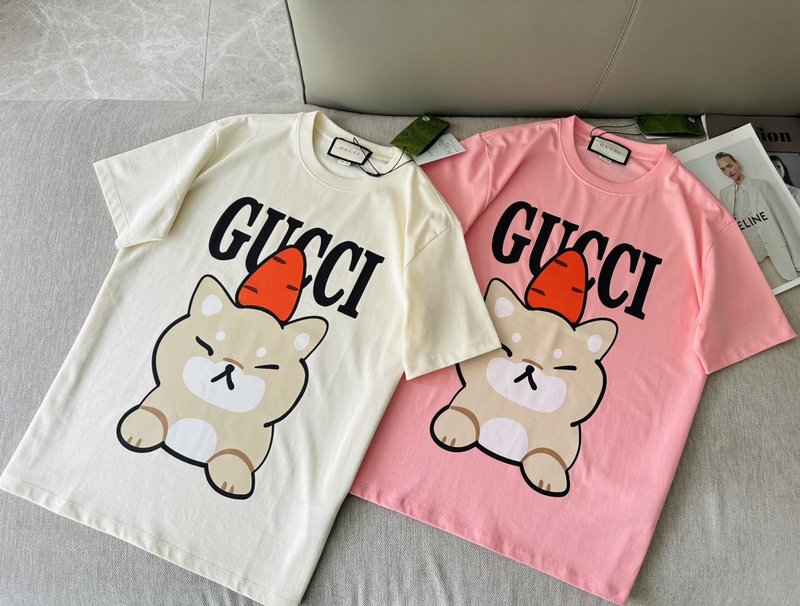 Футболка Gucci Cute "Pink" фото № 6