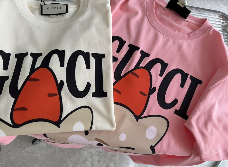 Футболка Gucci Cute "Pink" фото № 4