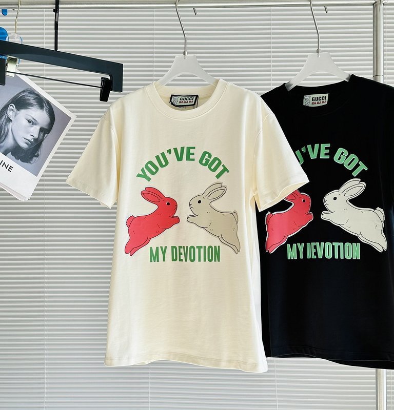 Футболка Gucci My Devotion Logo "Cream" фото № 2