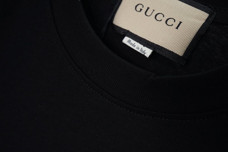 Футболка Gucci Red Logo With Ribbon "Black" фото № 8