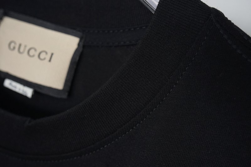 Футболка Gucci Red Logo With Ribbon "Black" фото № 7