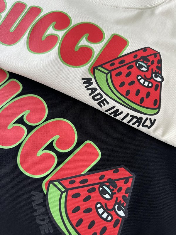 Футболка Gucci Piece Of Watermelon "Black" фото № 4
