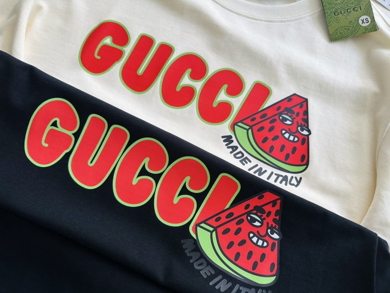 Футболка Gucci Piece Of Watermelon "Black" фото № 5