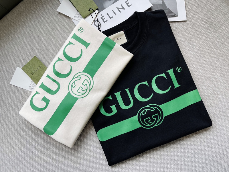 Футболка Gucci Logo in Line "Black" фото № 6