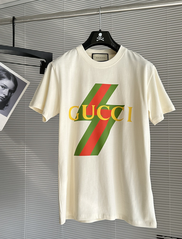Футболка Gucci New Collection With Logo "White" фото № 3
