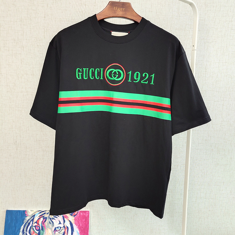 Футболка Gucci 1921 "Black" фото № 2