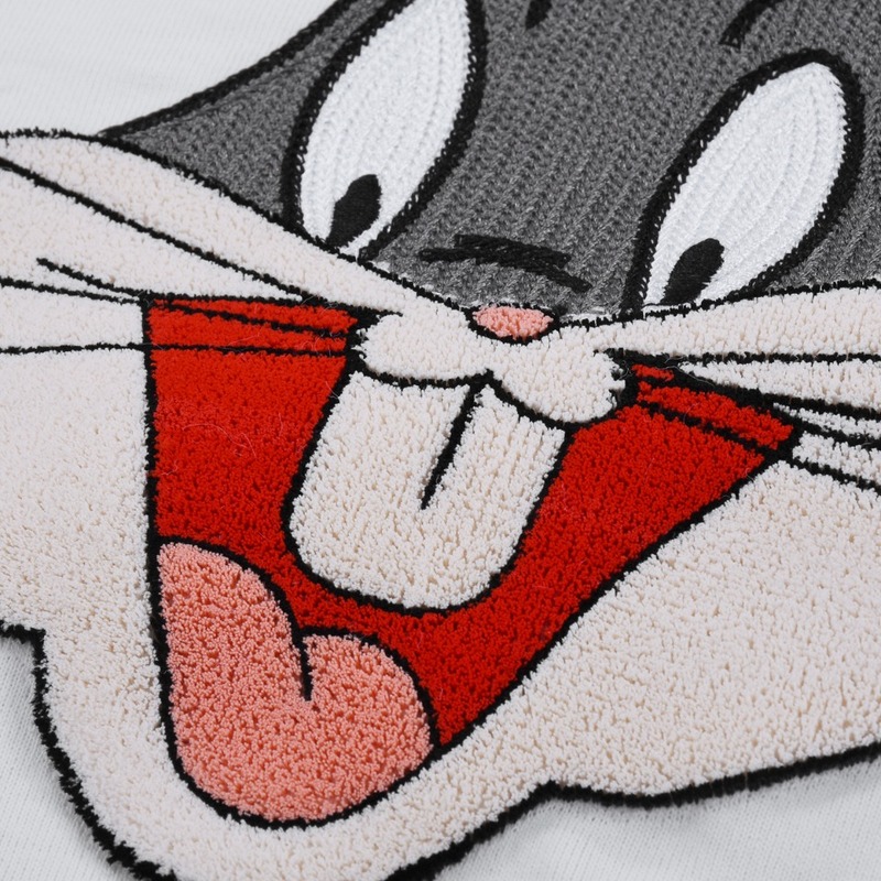 Футболка Gucci Embroidered Hare Print "White" фото № 3