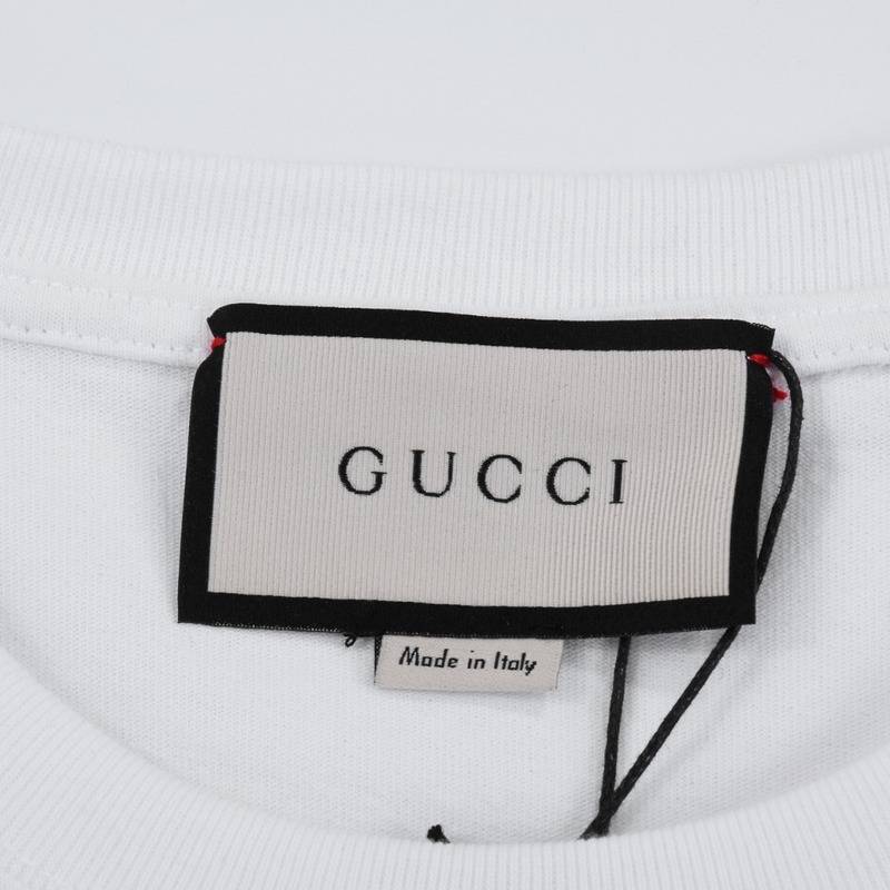 Футболка Gucci Embroidered Hare Print "White" фото № 4