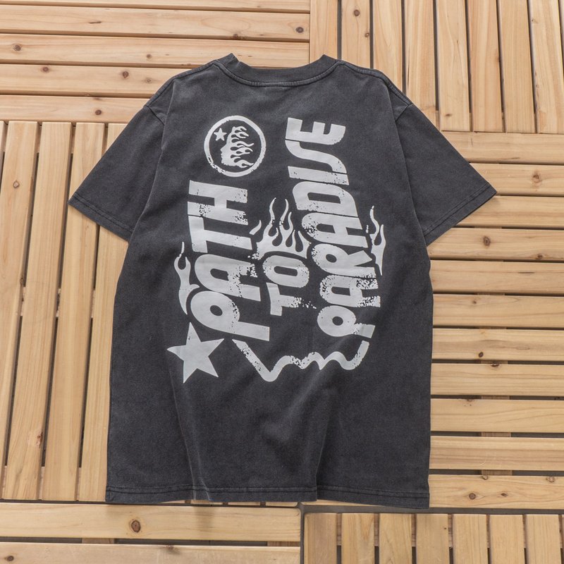 Футболка Hellstar Back Inscription Path To Paradise "Black" фото № 2