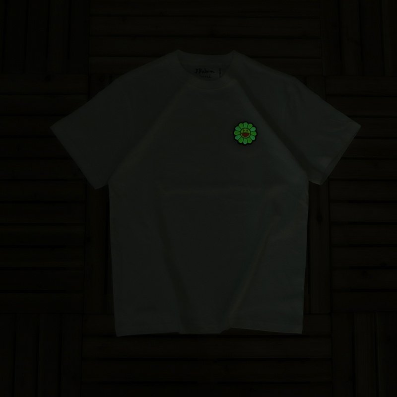 Футболка JBalvin Applique Small Smiling Flower "White" фото № 8