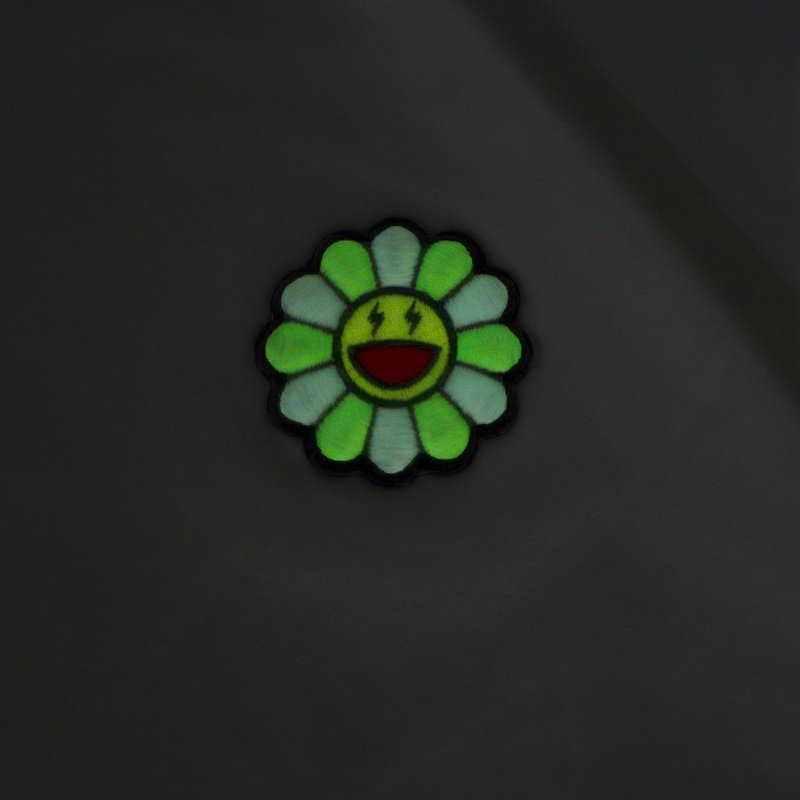 Футболка JBalvin Applique Small Smiling Flower "White" фото № 7