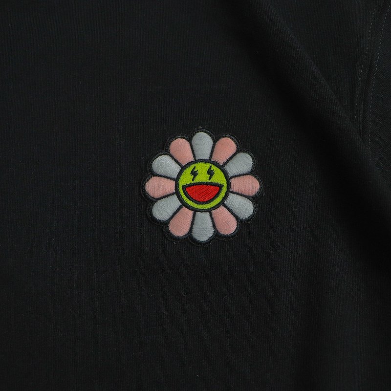 Футболка JBalvin Flower With Pink Petals "Black" фото № 6