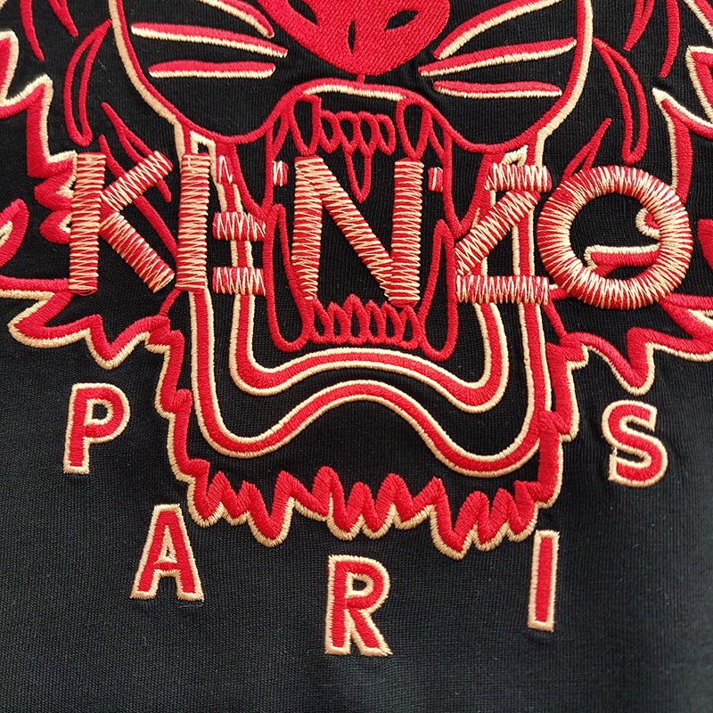 Футболка Kenzo Red Tiger Print "Black" фото № 5