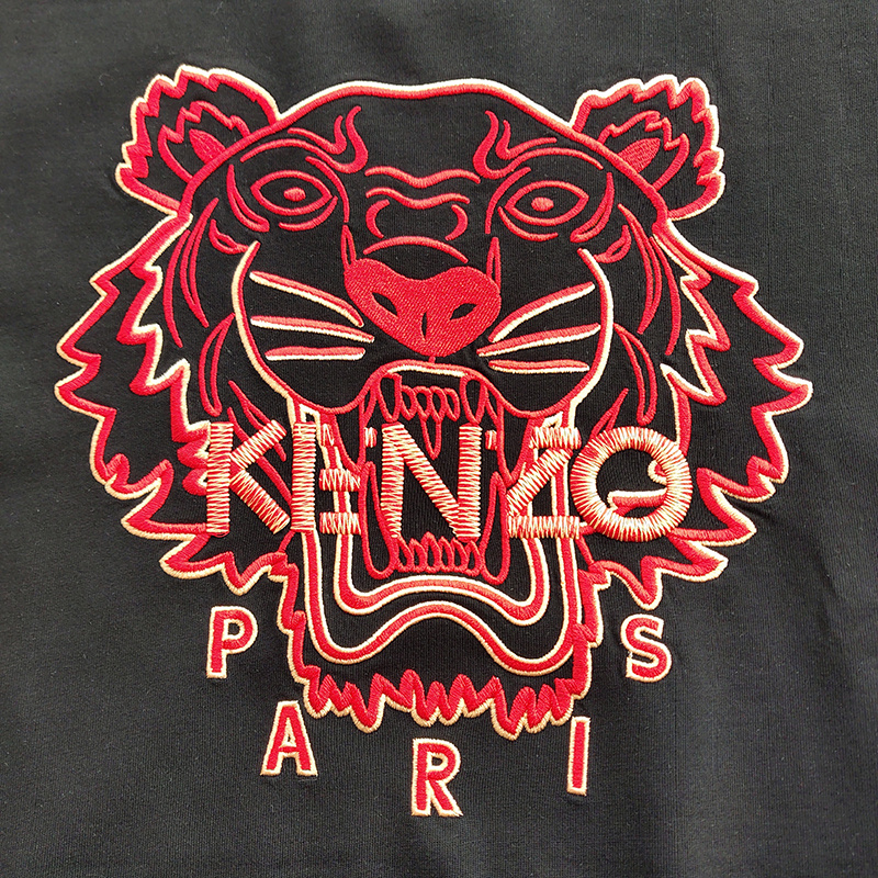 Футболка Kenzo Red Tiger Print "Black" фото № 6