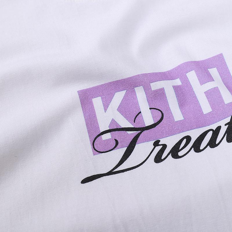 Футболка Kith Logo Treats Violet "White" фото № 6