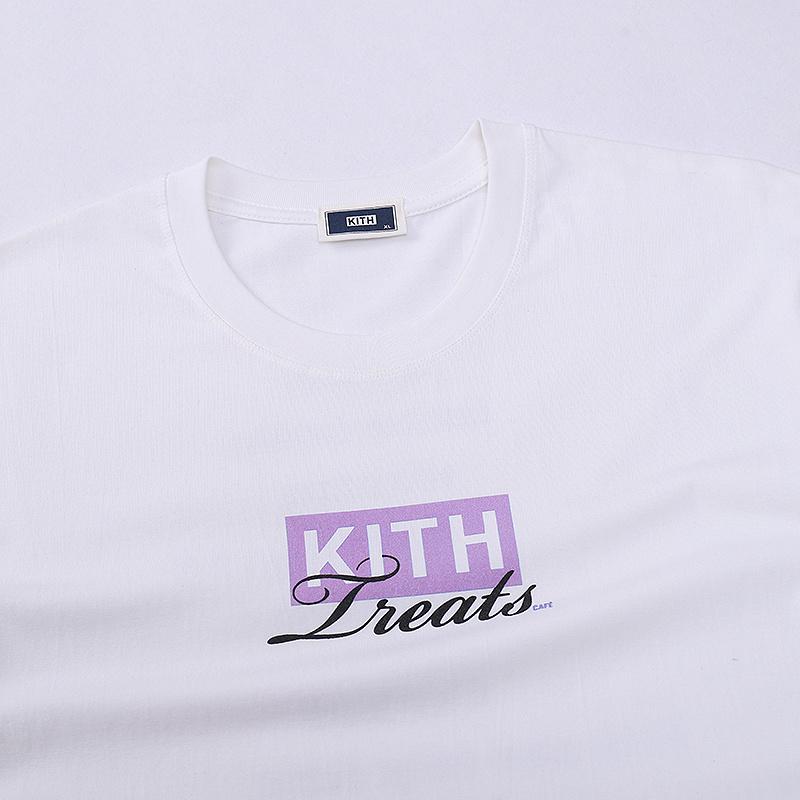 Футболка Kith Logo Treats Violet "White" фото № 3