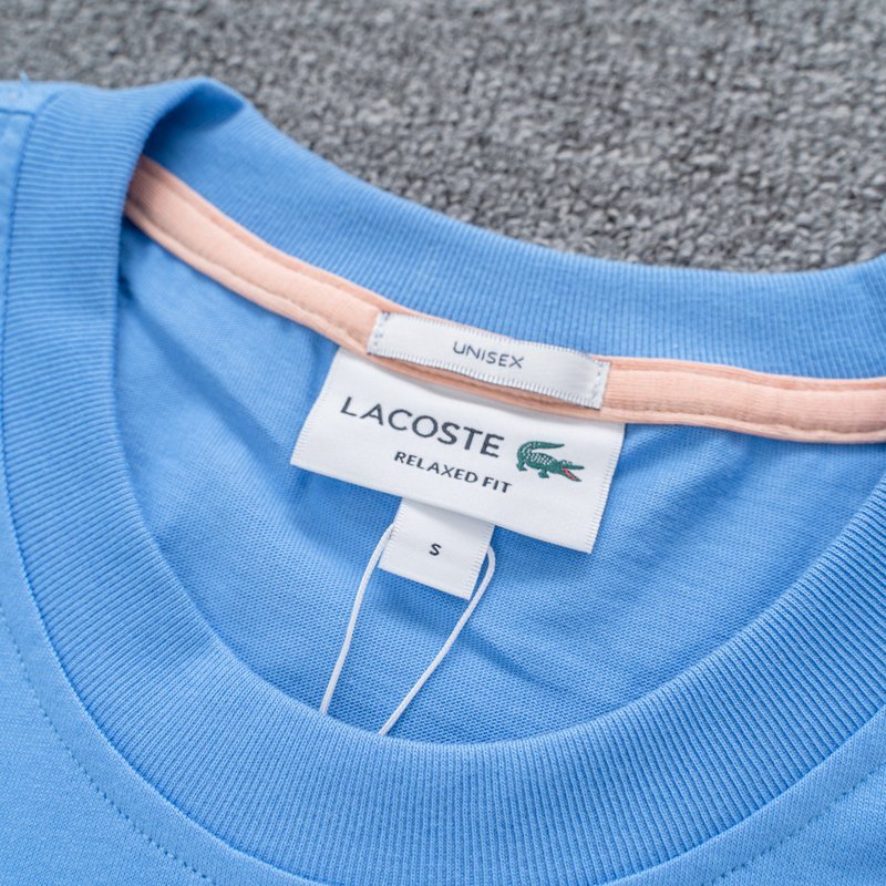 Футболка Lacoste With Cute Crocodile Logo "Blue" фото № 6