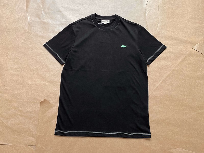 Футболка Lacoste With Small Logo - Cotton "Black" фото № 3