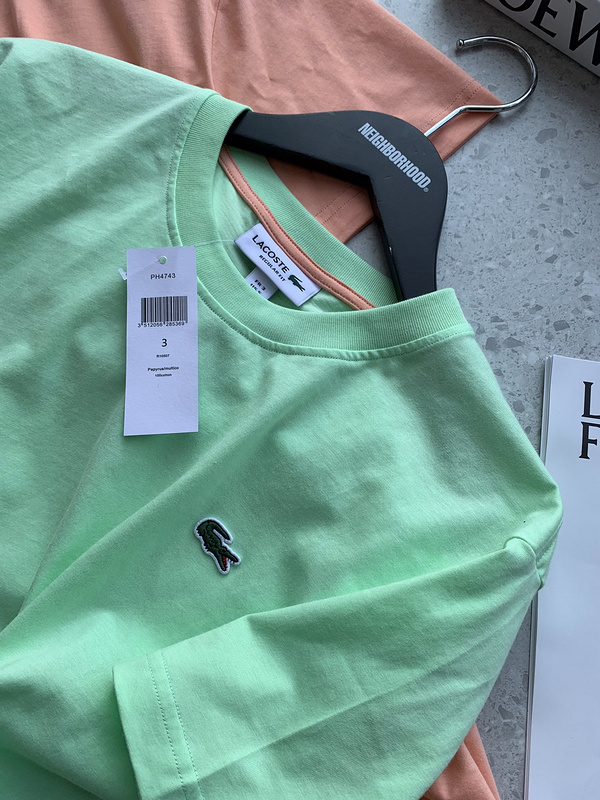 Футболка Lacoste Logos Pattern "Green" фото № 6