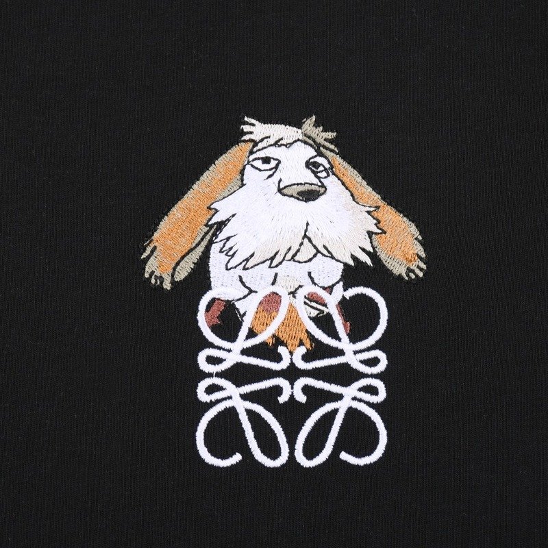 Футболка Loewe The Logo And The Old Dog "Black" фото № 2