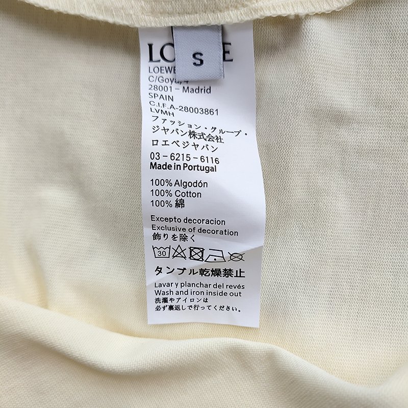 Футболка Loewe Cotton With Color Logo "White" фото № 2