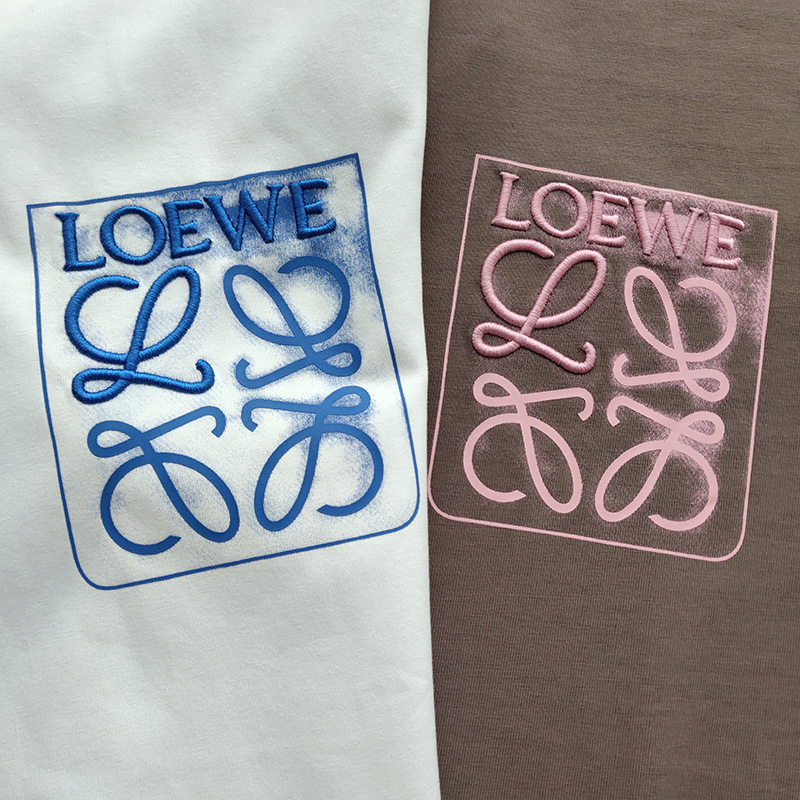 Футболка Loewe Logo In Square "Brown" фото № 3