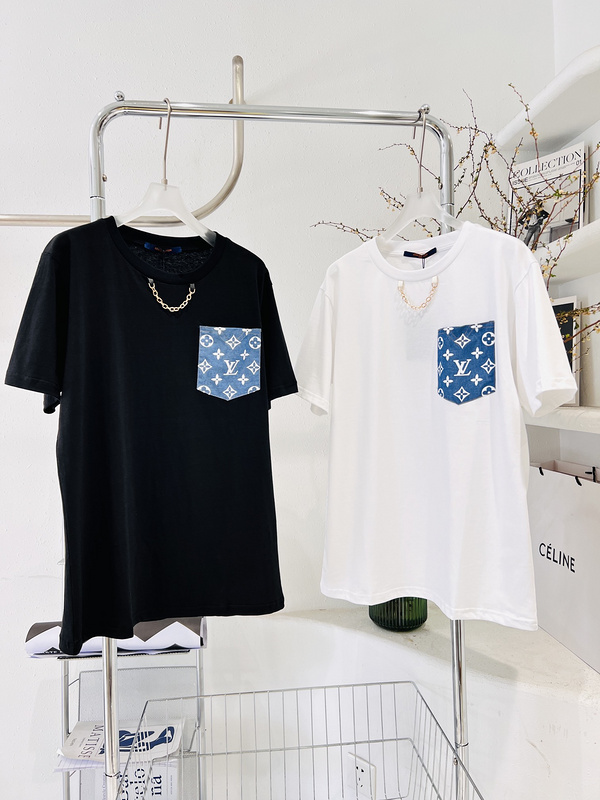 Футболка Loius Vuitton Pocket "Black" фото № 4