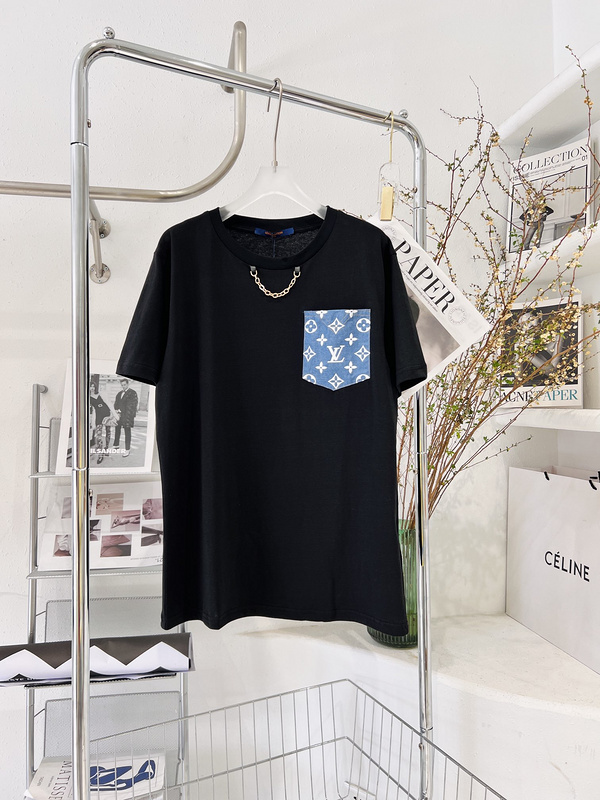 Футболка Loius Vuitton Pocket "Black" фото № 2