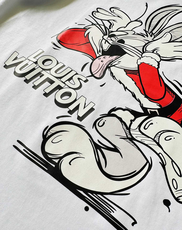 Футболка Louis Vuitton The Rabbit Is A Bully "White" фото № 2