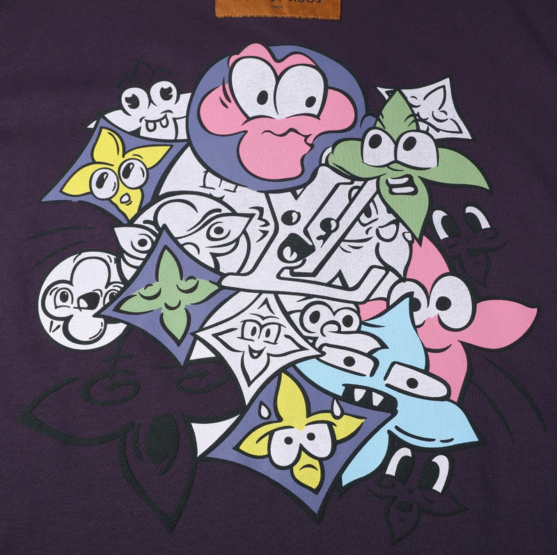 Футболка Louis Vuitton Battle Of Logos "Violet" фото № 5