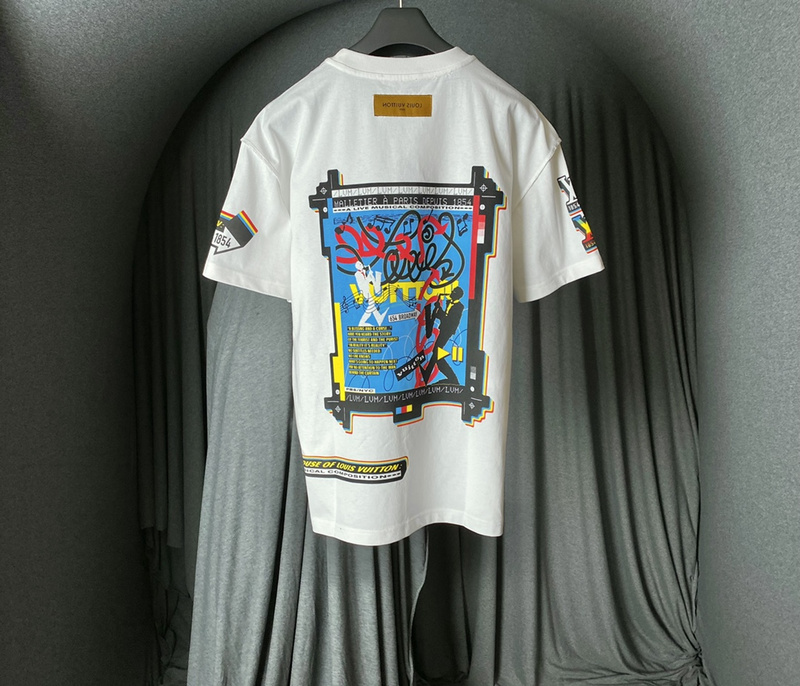 Футболка Louis Vuitton Drawing A Classical Concert "White" фото № 3