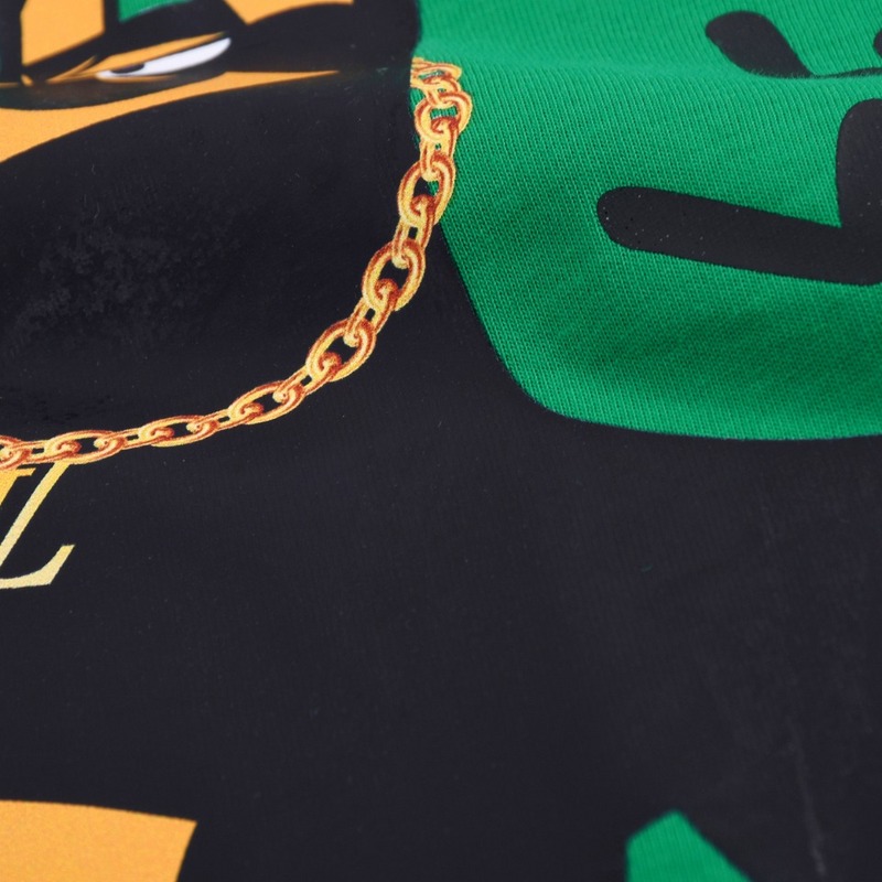 Футболка Louis Vuitton Doberman Drawing "Green" фото № 3