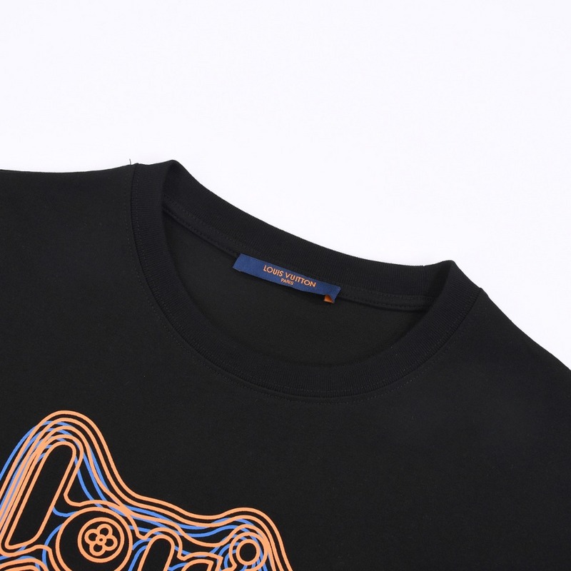 Футболка Louis Vuitton Logo Of Lines "Black" фото № 5