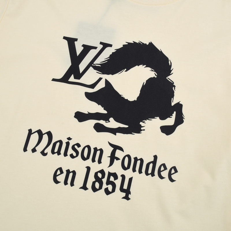 Футболка Louis Vuitton Maison Fondee "Beige" фото № 4