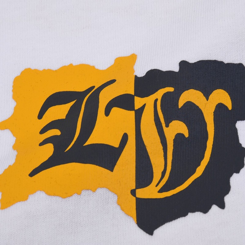 Футболка Louis Vuitton With Yellow And Black Logo "White" фото № 3