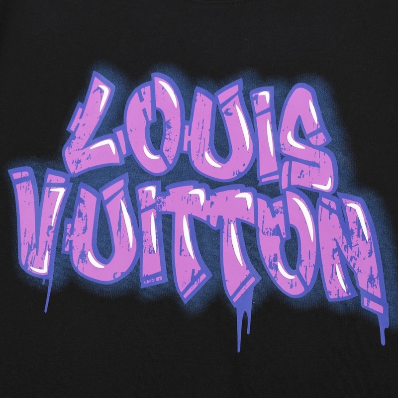Футболка Louis Vuitton With Purple Logo "Black" фото № 7