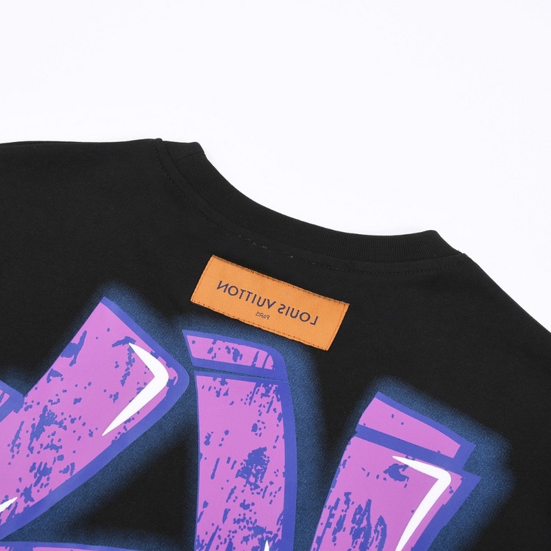 Футболка Louis Vuitton With Purple Logo "Black" фото № 5