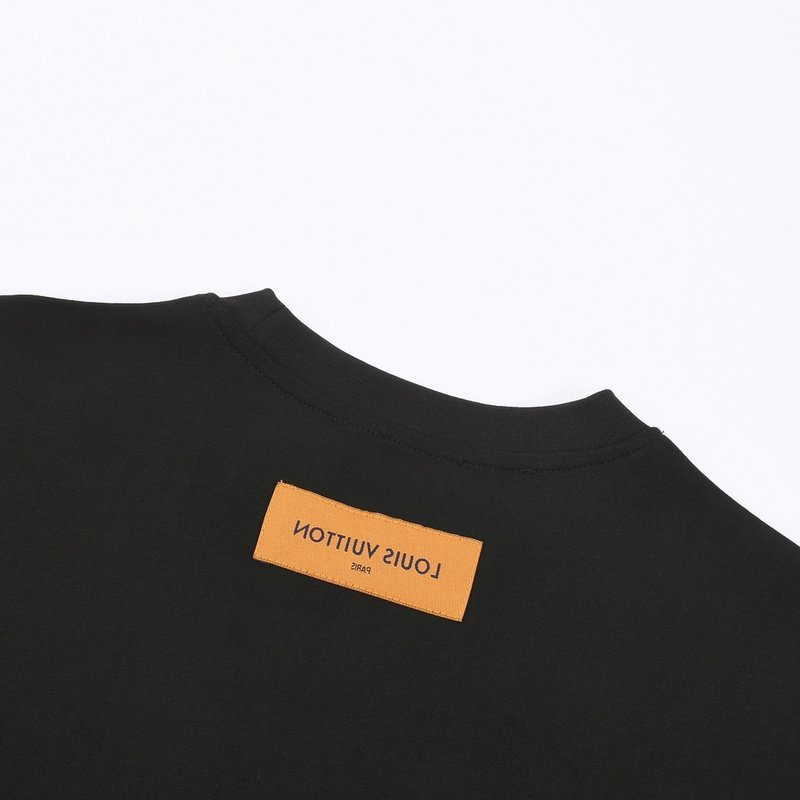 Футболка Louis Vuitton With A Square Logo "Black" фото № 3