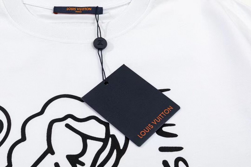 Футболка Louis Vuitton Silhouette Of Woman "White" фото № 5