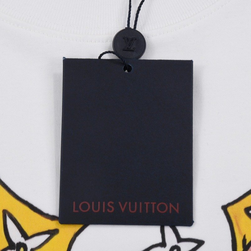 Футболка Louis Vuitton With Pink Massive Logo "White" фото № 4