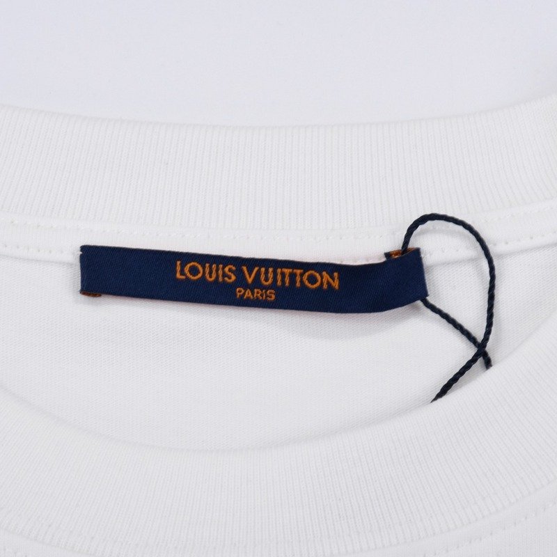 Футболка Louis Vuitton With Pink Massive Logo "White" фото № 6