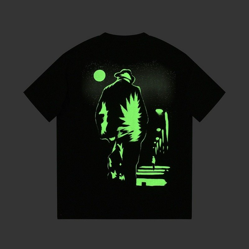 Футболка Louis Vuitton The Glow-In-The-Dark Path "Black" фото № 8