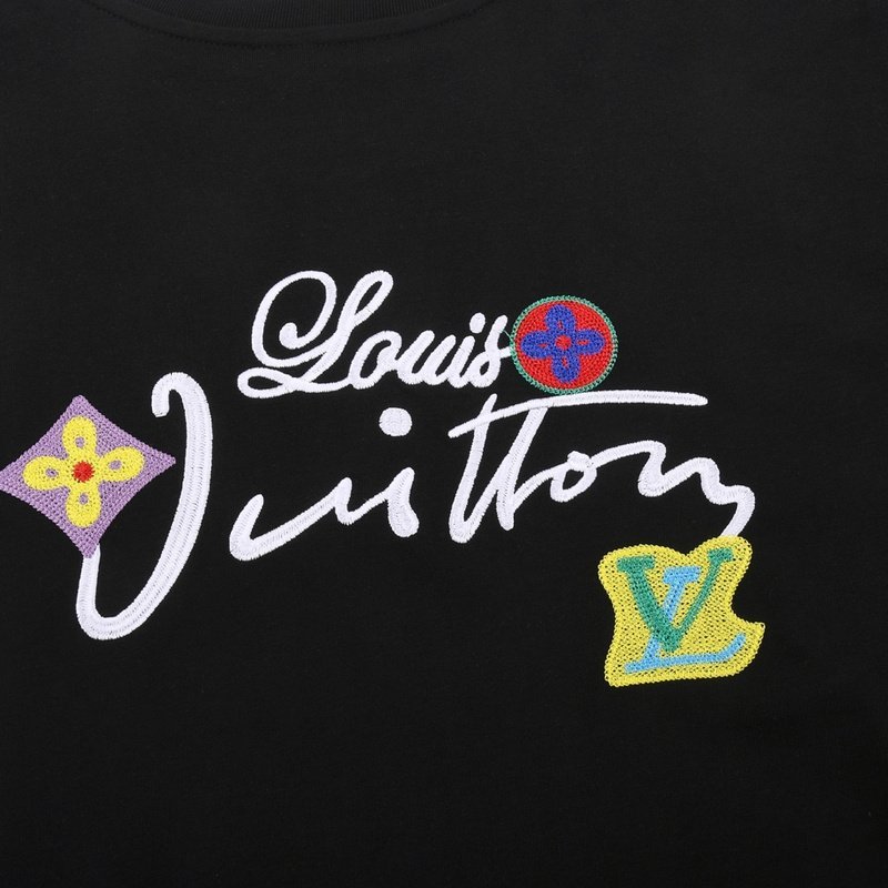 Футболка Louis Vuitton Logo-Signature "Black" фото № 5