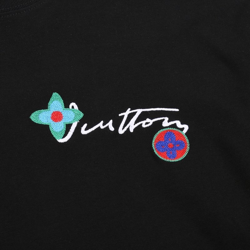 Футболка Louis Vuitton Logo-Signature "Black" фото № 7