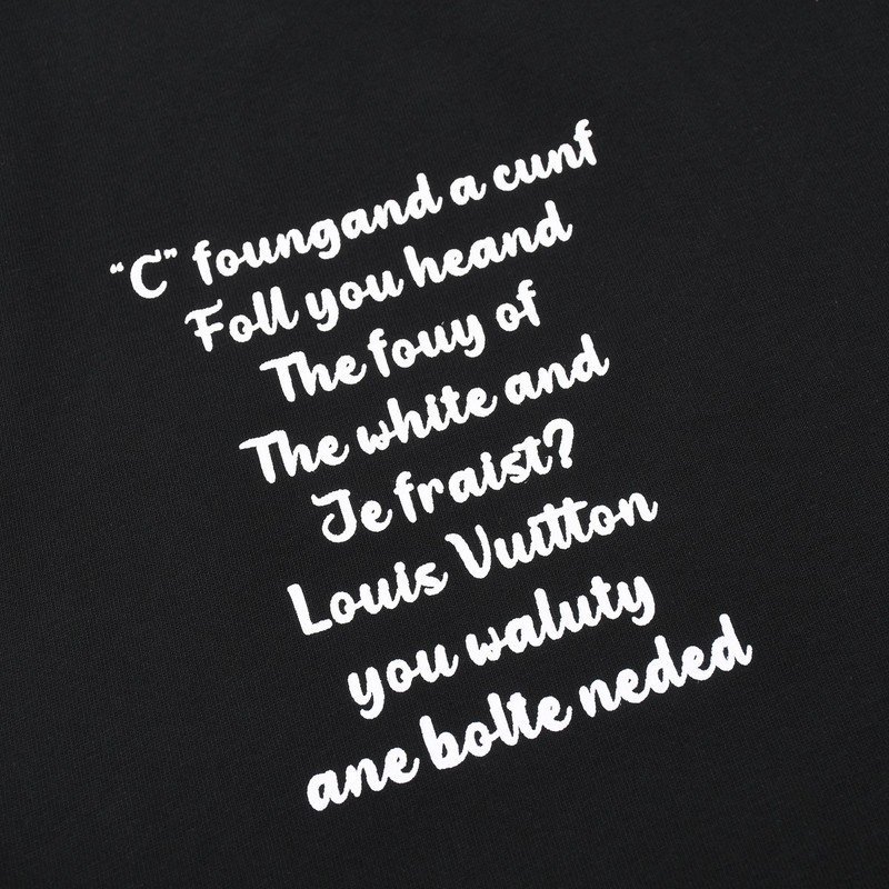 Футболка Louis Vuitton With Text And Skeleton Print "Black" фото № 4