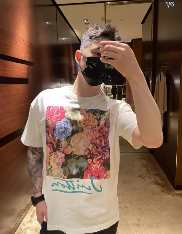 Футболка Louis Vuitton Beautiful Roses "White" фото № 2